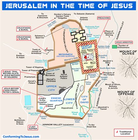 Jerusalem in Jesus' Time Map .